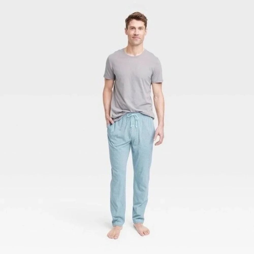 Mens Goodfellow & Co Turquoise And Gray 2pc Pajama Set Size‎ XXL